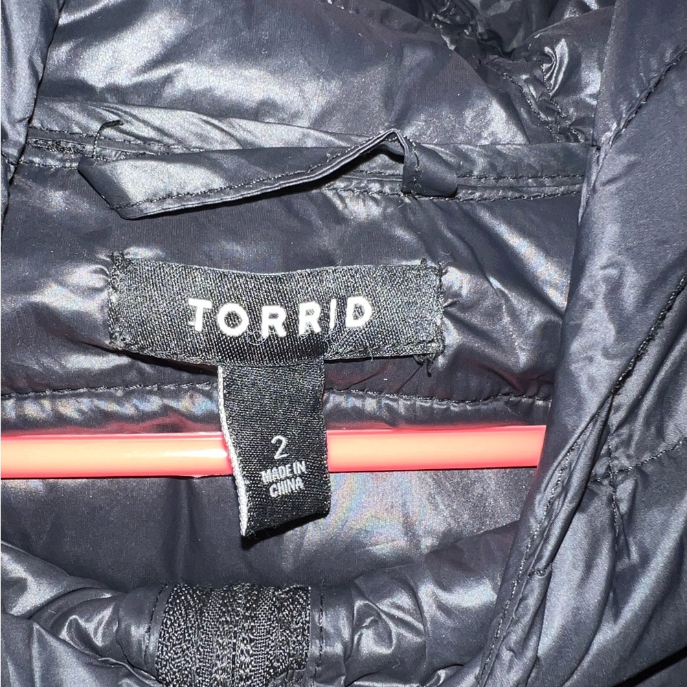 Black Torrid Packable Puffer Coat - image 6